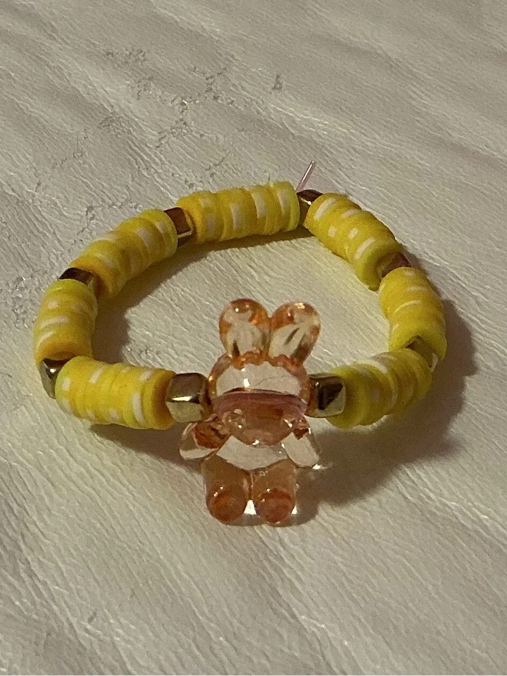 Pink and Teal Beaded Stretch Bracelet - Women's Jewelry